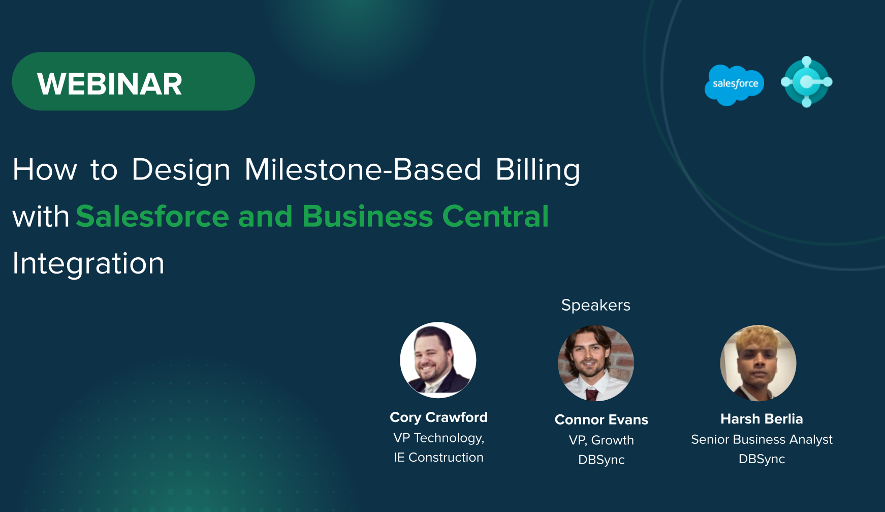 Webinar How to Design Milestone Based Billing with Salesforce and Business Central Integration 1